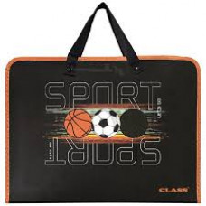 Папка з ручками " Sport", PP, 600 мкм, 350*255*45 мм,5632-25C,CLASS