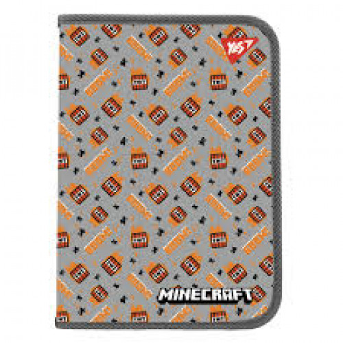 Папка факультативна Yes А4 пласт. на блискавці "Minecraft. TNT" з внутр. кишенею