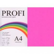 PROFI color папір офіс  A4 80г/м 100арк неон рожев Cyber Pink
