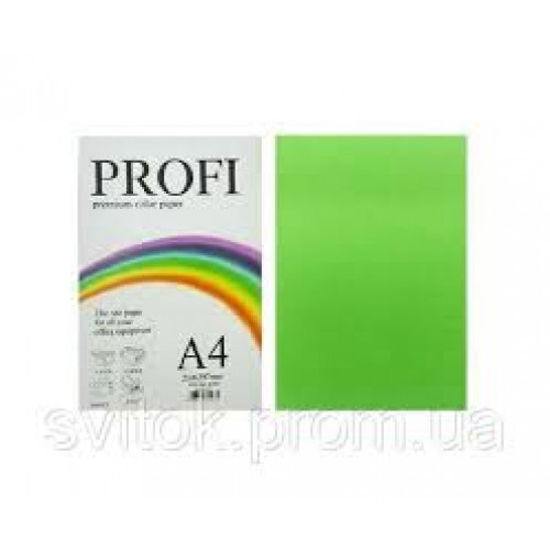 PROFI color папір офіс  A4 80г/м 100арк насичений зелений Deep Parrot