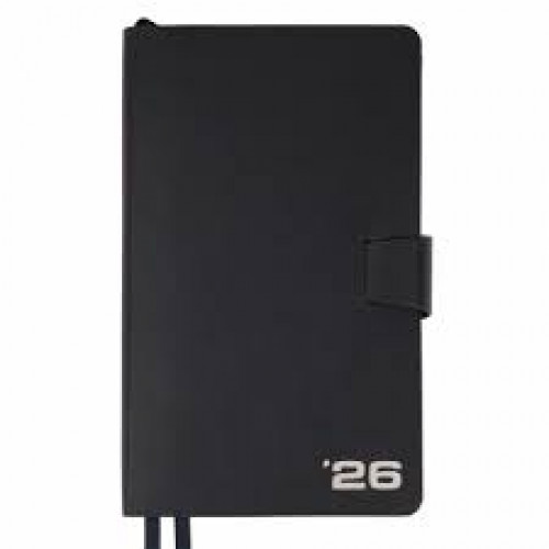 Щоденник-діловий записник 12х20 см Leo Planner датований 2026 "Alpha", м'який, темно-синій, 352 стор Щоденник-діловий записник 12х20 см Leo Planner датований 2026 "Alpha", м'який, темно-синій, 352 стор