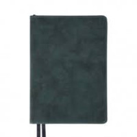 Щоденник-діловий записник А5 Leo Planner датований 2026 "Case", інтегральний, темний смарагд, 368 ст