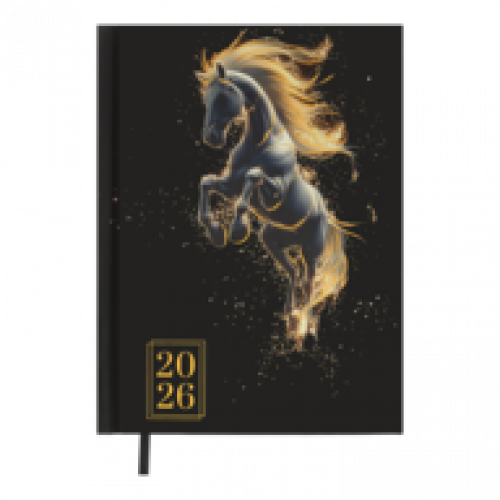 Датований щоденник А5 Buromax SNAKE чорний