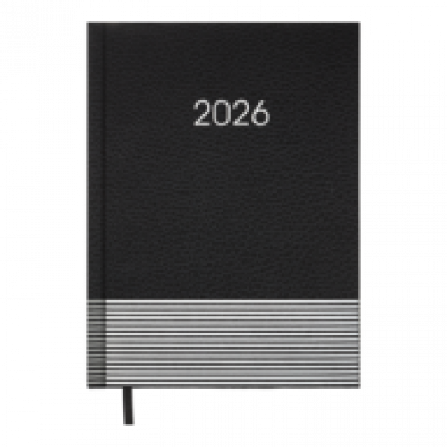 Датований щоденник А5 Buromax PARALLEL чорний