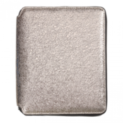 Датований щоденник А5 Buromax PRIMAVERA срібний, штуч.шкіра/поролон