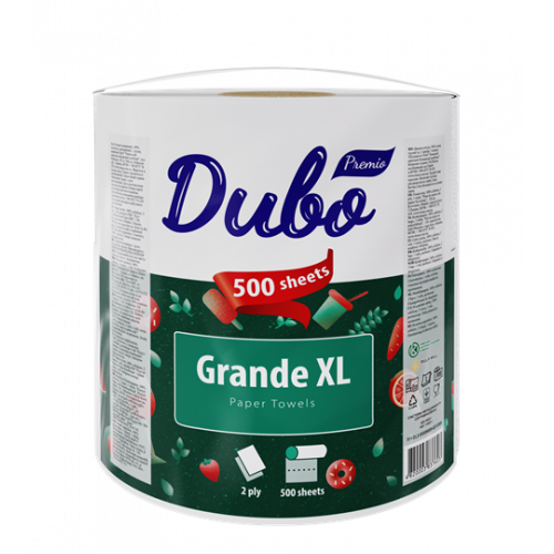 Рушник целюлозний "Диво GRANDE XL", по 1 рул., на гільзі, 2-х шар., білий