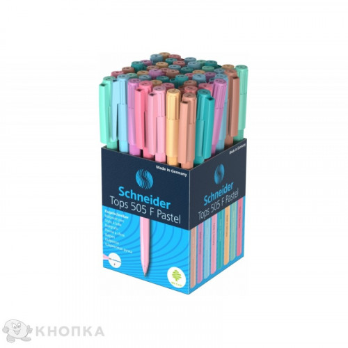Ручка Schneider TOPS PASTEL 0,5 мм. Корпус пастельний асорті, пише синім