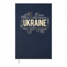 Щоденник НЕдатований А6 Buromax UKRAINE т. синій