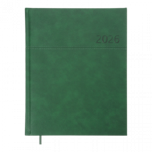 Датований щотижневик А4 Buromax  ORION зелений, штуч. шкіра/поролон