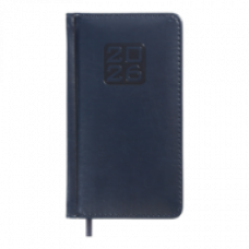 Датований щотижневик 85*153 (кишеньковий) Buromax BRAVO кишеньковий синій, штуч. шкіра/поролон