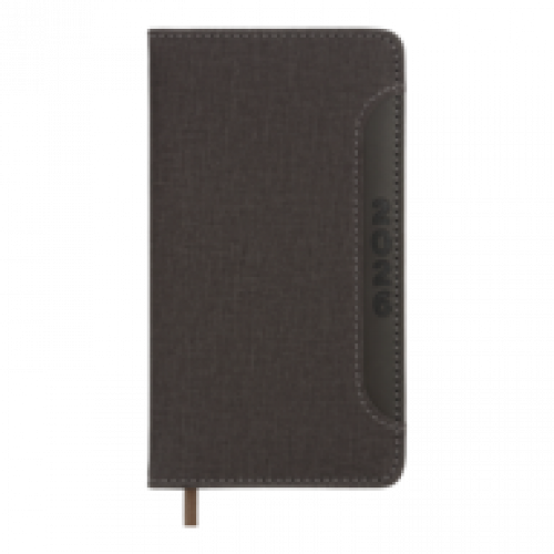 Датований щотижневик 85*153 (кишеньковий) Buromax LIGA чорний, штуч. шкіра/поролон