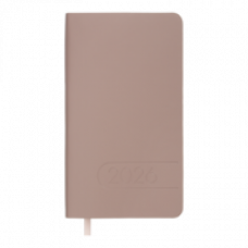 Датований щотижневик 85*153 (кишеньковий) Buromax LIGHT MORANDI какао, штуч. шкіра