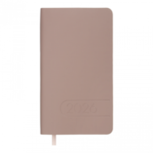 Датований щотижневик 85*153 (кишеньковий) Buromax LIGHT MORANDI какао, штуч. шкіра