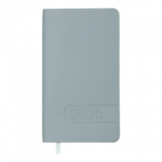Датований щотижневик 85*153 (кишеньковий) Buromax LIGHT MORANDI світло-синій, штуч. шкіра