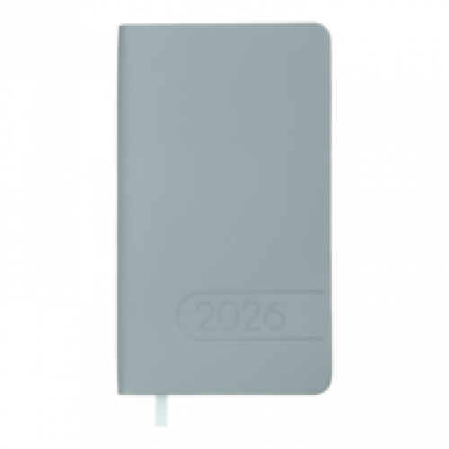 Датований щотижневик 85*153 (кишеньковий) Buromax LIGHT MORANDI світло-синій, штуч. шкіра