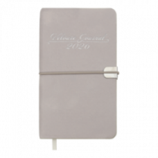 Датований щотижневик 85*153 (кишеньковий) Buromax  VELOUR світло-сірий, штуч.шкіра