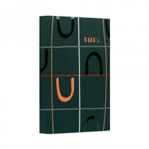 Щоденник А5 недат Yes "Generic" , м'який, 320 стор. зел/помаранч.