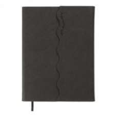 Датований щоденник А5 Buromax CHARME, A5, сірий, штуч.шкіра