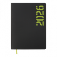 Датований щоденник А5 Buromax NEON, салатовий, штуч.шкіра