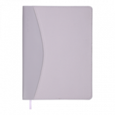 Датований щоденник А5 Buromax AURORA бузковий, штуч.шкіра/поролон