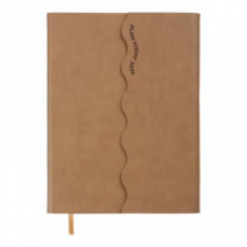 Датований щоденник А5 Buromax CHARME бежевий, штуч.шкіра