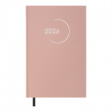 Датований щоденник А5 Buromax MADAM світло-рожевий, бумвініл