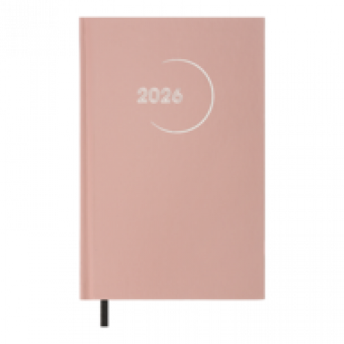 Датований щоденник А5 Buromax MADAM світло-рожевий, бумвініл