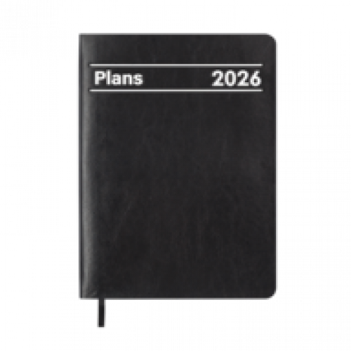 Датований щоденник А5 Buromax MEMORY чорний, штуч.шкіра