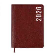 Датований щоденник А5 Buromax MIND коричневий, штуч.шкіра