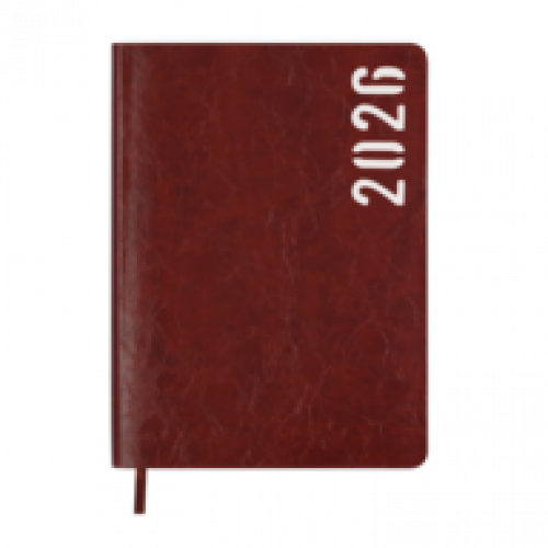 Датований щоденник А5 Buromax MIND коричневий, штуч.шкіра