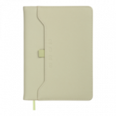 Датований щоденник А5 Buromax SAVANA сірий, штуч.шкіра