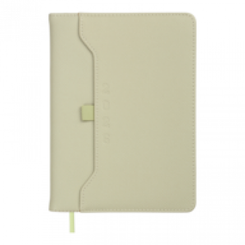 Датований щоденник А5 Buromax SAVANA сірий, штуч.шкіра