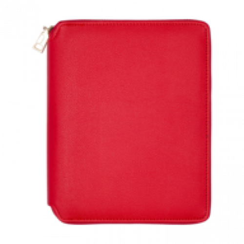 Щоденник НЕдатований А5 Buromax PRIMAVERA червоний, штуч.шкіра/поролон, 336 стор