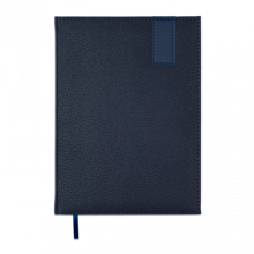 Щоденник НЕдатований А5 Buromax VERTICAL синій, штуч.шкіра/поролон, 336 стор