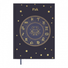 Щоденник НЕдатований А5 Buromax поліграфічний ZODIAK фіолетовий, 336 стор