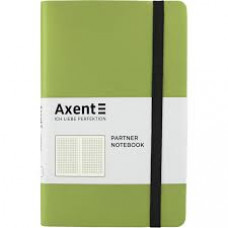 Книга записна Axent Partner Soft, 125*195, 96арк, кліт, салатова