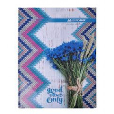 Книга обліку А4  96арк т/о # офсет "ROMANTIC" синя ВUROМAX