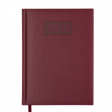 Датований щоденник А5 Buromax GENTLE(Torino), бордовий, 336 арк.