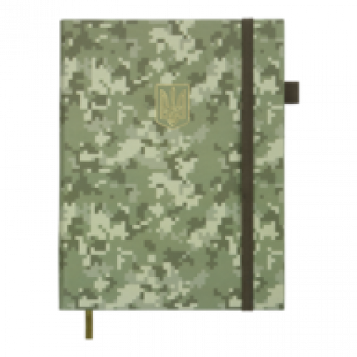Датований щоденник А5 Buromax MILITARY хакі, штучна шкіра
