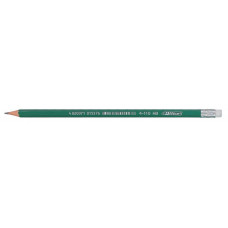 Олівець 4Office пластиковий зелений корп HB з ластиком