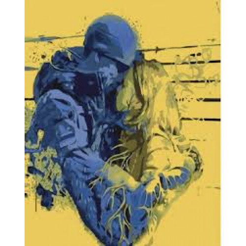 Набір для розпису по номерах Героїчне кохання Strateg розміром 40х50 см (SY6538)