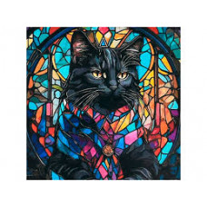 Набір для творчості алмазна картина Магія чорного кота Strateg розміром 30х30 см (DEEX16279)