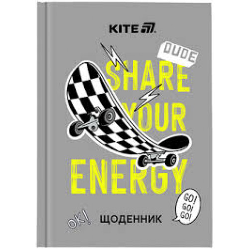 Щоденник шкільний, тверда обкл, Energy