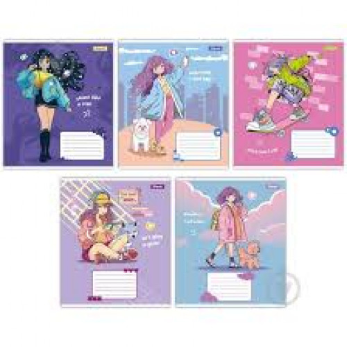 Зошит 18арк. клітинка 1В Anime girl