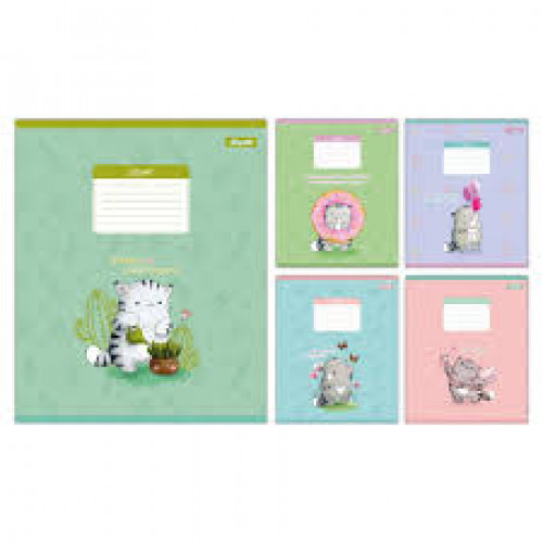 Зошит 18арк. клітинка 1В Meow Cat