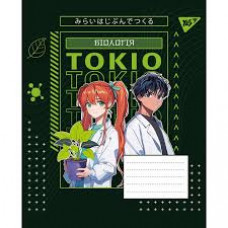 Зошит 48арк. клітинка YES БІОЛОГІЯ (Anime) виб.гібрид.лак