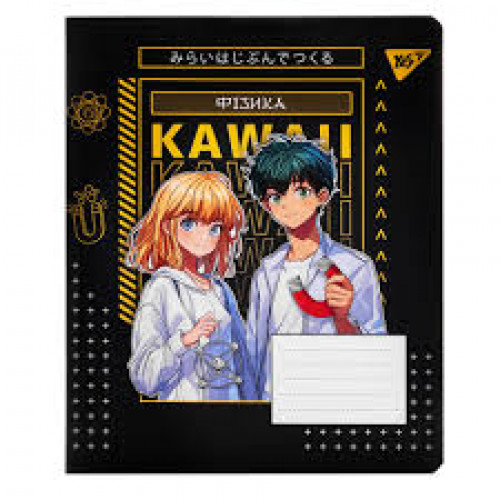 Зошит 48арк. клітинка YES ФІЗИКА (Anime) виб.гібрид.лак