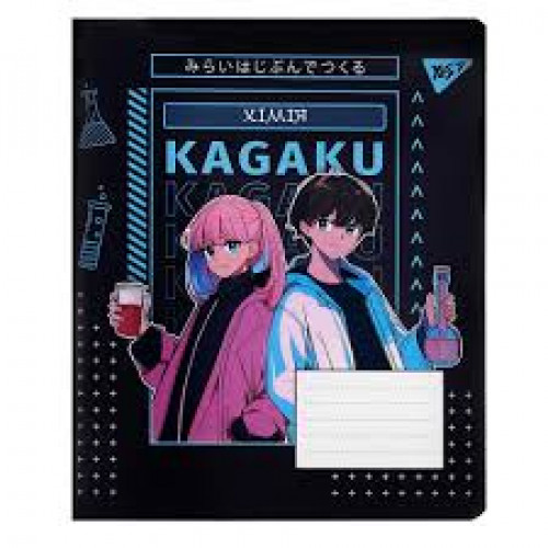 Зошит 48арк. клітинка YES ХІМІЯ (Anime) виб.гібрид.лак