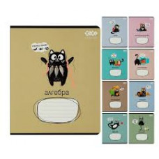 Зошит 48арк. клітинка ZіBі   Предметка НАБІР 10шт, 8 предметів CRAZY CAT