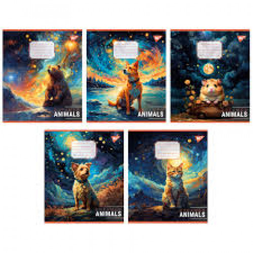 Зошит 60арк. клітинка Yes Dreamer animals